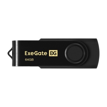 USB-флеш накопитель ExeGate Jet 64GB черный (USB2.0, 480Mbps, пластик/металл)