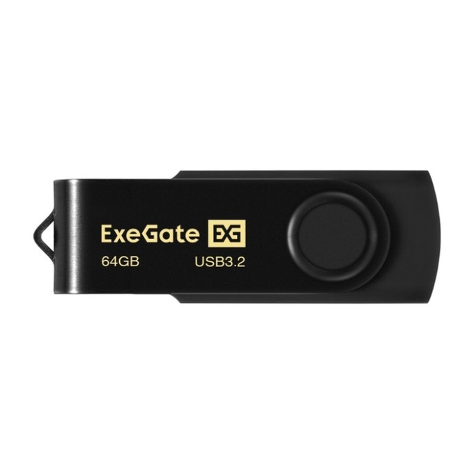 USB-флеш накопитель ExeGate Jet Ultra 64GB черный (USB3.0/=USB3.1 Gen1/=USB3.2 Gen1 5Gbps, пластик/металл) EX302059RUS
