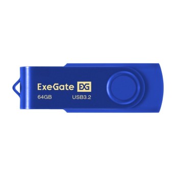 USB-флеш накопитель ExeGate Jet Ultra 64GB синий (USB3.0/=USB3.1 Gen1/=USB3.2 Gen1 5Gbps, пластик/металл)