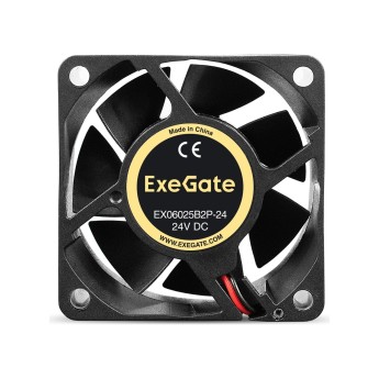 Вентилятор 24В DC ExeGate EX04020B2P-24 (40x40x20 мм, 2-Ball (двойной шарикоподшипник), 2pin, 8000RPM, 33dBA)