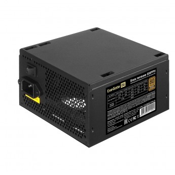 Блок питания 500W EXEGATE 80 PLUS® BRONZE 500PPH-S-OEM кабель 220V с защитой от выдергивания)