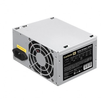 Блок питания 550W EXEGATE AA550 ATX, SC, 8cm fan, 24pin, 2xSATA, кабель 220V с защитой от выдергивания