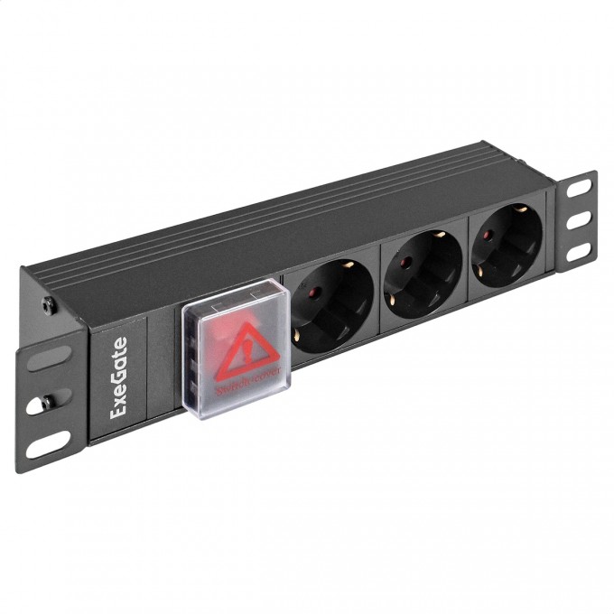 Блок розеток EXEGATE SERVERPRO PDU-10H305 Al-3S-C14-SW EX298593RUS Блок розеток EXEGATE SERVERPRO PDU-10H305 Al-3S-C14-SW EX298593RUS