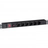 Блок розеток EXEGATE SERVERPRO PDU-19H605 AL-6S-C14-SW-O EX280830RUS