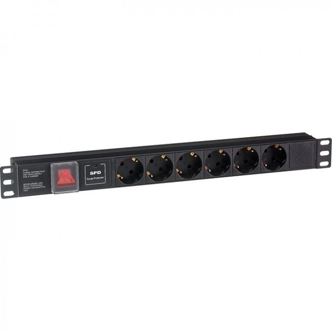 Блок розеток EXEGATE SERVERPRO PDU-19H607 AL-6S-C14-SW-SPD1 EX280832RUS