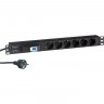 Блок розеток EXEGATE SERVERPRO PDU-19H610 AL-6S-EU2.5CU-1P EX280835RUS