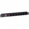 Блок розеток EXEGATE SERVERPRO PDU-19H702 AL-7S-C14-SW-O EX280837RUS