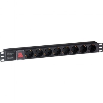 Блок розеток EXEGATE SERVERPRO PDU-19H801 AL-8S-C14-SW