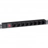 Блок розеток EXEGATE SERVERPRO PDU-19H801 AL-8S-C14-SW EX280840RUS