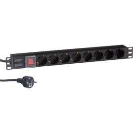 Блок розеток EXEGATE SERVERPRO PDU-19H802 AL-8S-EU1.8CU-SW Блок розеток EXEGATE SERVERPRO PDU-19H802 AL-8S-EU1.8CU-SW