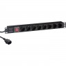 Блок розеток EXEGATE SERVERPRO PDU-19H806 AL-8S-C14-3-SW EX280845RUS