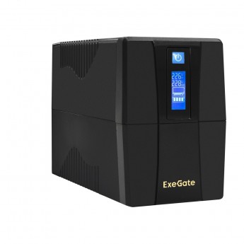 ИБП EXEGATE POWER SMART ULB-650.LCD.AVR.2SH.RJ.USB