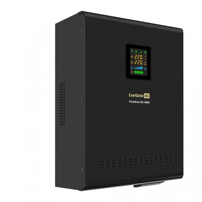 ИБП (инвертор, синус, для котла, настенный) EXEGATE FINESINE SX-3000.LCD.AVR.2SH.T EX296003RUS ИБП (инвертор, синус, для котла, настенный) EXEGATE FINESINE SX-3000.LCD.AVR.2SH.T EX296003RUS