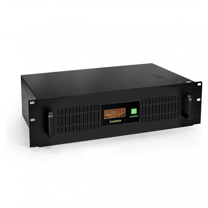 Источник бесперебойного питания EXEGATE SERVERRM UNL-1500.LCD.AVR.C13.RJ.USB.3U EP285776RUS