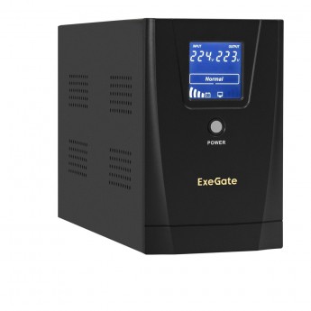 Источник бесперебойного питания EXEGATE SPECIALPRO SMART LB-2200.LCD.AVR.1SH.2C13.RJ.USB