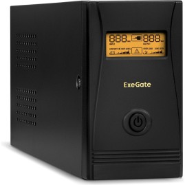 Источник бесперебойного питания EXEGATE SPECIALPRO SMART LLB-600.LCD.AVR.4C13.RJ.USB
