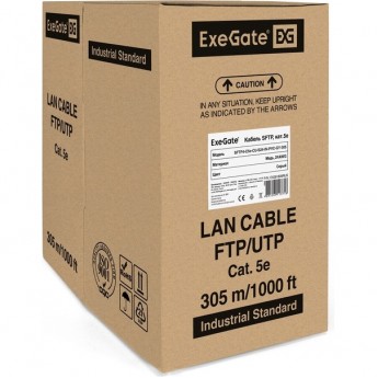 Кабель EXEGATE SFTP4-C5E-CU-S24-IN-PVC-GY-305 SFTP