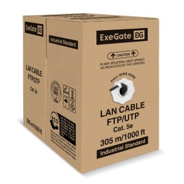 Кабель EXEGATE UTP4-C5e-CU-S25-OUT-PE-BK-305-FLUKE UTP Кабель EXEGATE UTP4-C5e-CU-S25-OUT-PE-BK-305-FLUKE UTP