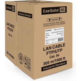 Кабель EXEGATE UTP4-C5E-CU-S26-IN-PVC-GY-305 UTP Кабель EXEGATE UTP4-C5E-CU-S26-IN-PVC-GY-305 UTP