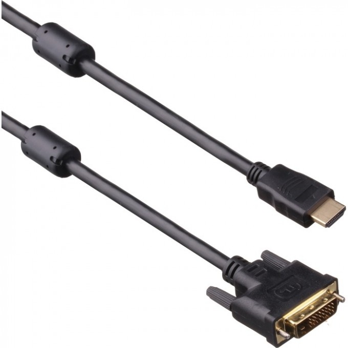 Кабель HDMI TO DVI DUAL LINK 10.0М EXEGATE, 2 фильтра, позолоченные контакты EX191104RUS