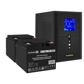 Комплект EXEGATE ИБП EX295987RUS + батарея 40Aч EX282976RUS 2шт Комплект EXEGATE ИБП EX295987RUS + батарея 40Aч EX282976RUS 2шт