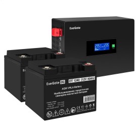 Комплект EXEGATE ИБП EX295994RUS + батарея 40Aч EX282976RUS 2шт