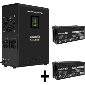Комплект EXEGATE ИБП EX296001RUS + батарея 200Aч EX282991RUS 2шт Комплект EXEGATE ИБП EX296001RUS + батарея 200Aч EX282991RUS 2шт