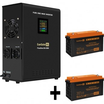 Комплект EXEGATE ИБП EX296002RUS + батарея 120Aч EX285657RUS 2шт