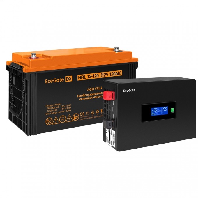Комплект ИБП EXEGATE IDEALSINE SR-1000.LCD.2SH + батарея 120Aч, 1 шт EX297421RUS Комплект ИБП EXEGATE IDEALSINE SR-1000.LCD.2SH + батарея 120Aч, 1 шт EX297421RUS