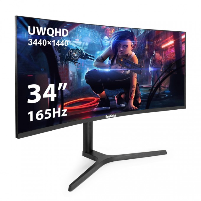 Монитор изогнутый игровой 34" EXEGATE COMBAT EC3407TA EX299467RUS Монитор изогнутый игровой 34" EXEGATE COMBAT EC3407TA EX299467RUS