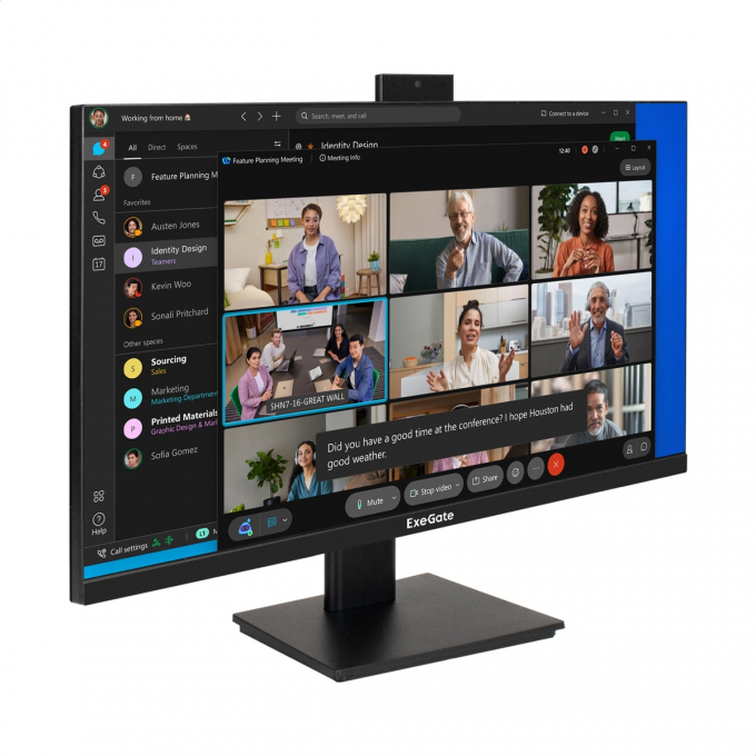 Монитор с веб-камерой 27" EXEGATE SUPERVIEW EA2700 EX298880RUS Монитор с веб-камерой 27" EXEGATE SUPERVIEW EA2700 EX298880RUS
