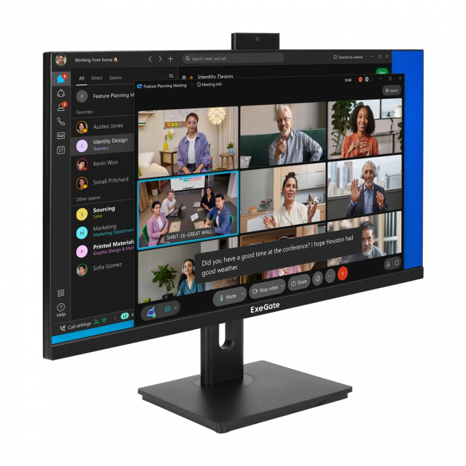 Монитор с веб-камерой 27" EXEGATE SUPERVIEW EA2707CA EX298883RUS Монитор с веб-камерой 27" EXEGATE SUPERVIEW EA2707CA EX298883RUS
