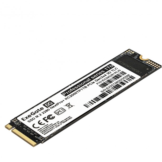 Накопитель SSD M.2 2280 1Tb EXEGATE NEXTPRO+ KC2000TP1TB EX295281RUS