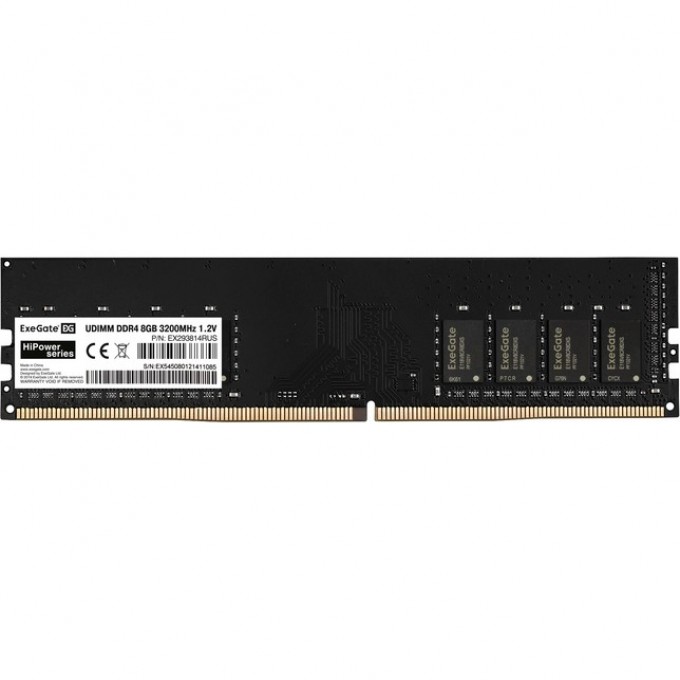 Оперативная память EXEGATE HIPOWER DIMM DDR4 8GB 3200MHz EX293814RUS