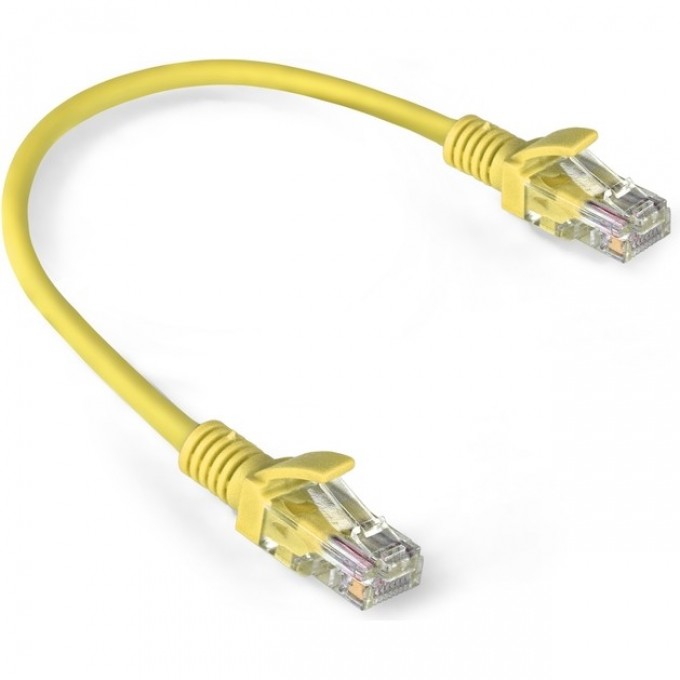 Патч-корд EXEGATE UTP-RJ45-RJ45-5E-0,3M-LSZH-YL EX286374RUS