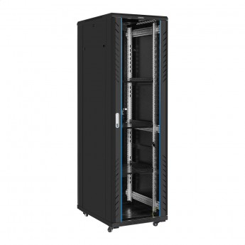 Шкаф телекоммуникационный 19" напольный 42U EXEGATE EC-FS-42U.600.800.G.V.BLACK