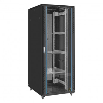 Шкаф телекоммуникационный 19" напольный 42U EXEGATE EC-FS-42U.800.1000.G.V.BLACK