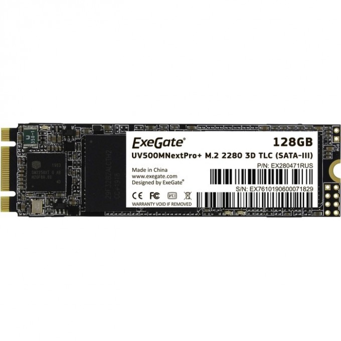 SSD накопитель EXEGATE NEXTPRO+ UV500TS128 EX280471RUS