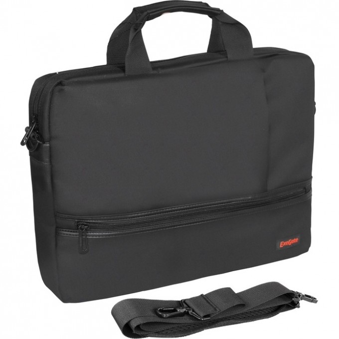 Сумка EXEGATE BUSINESSPRO EСС-115 BLACK, water resistant, черная, водоотталкивающий полиэстер, 15.6" EX283434RUS