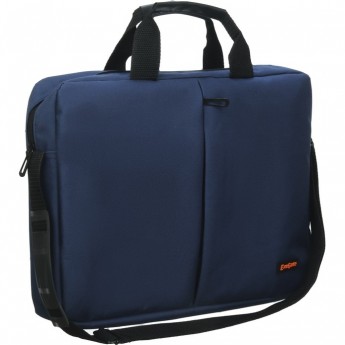 Сумка EXEGATE OFFICE F1590 DARK-BLUE, темно-синяя, полиэстер, для ноутбуков до 15.6"