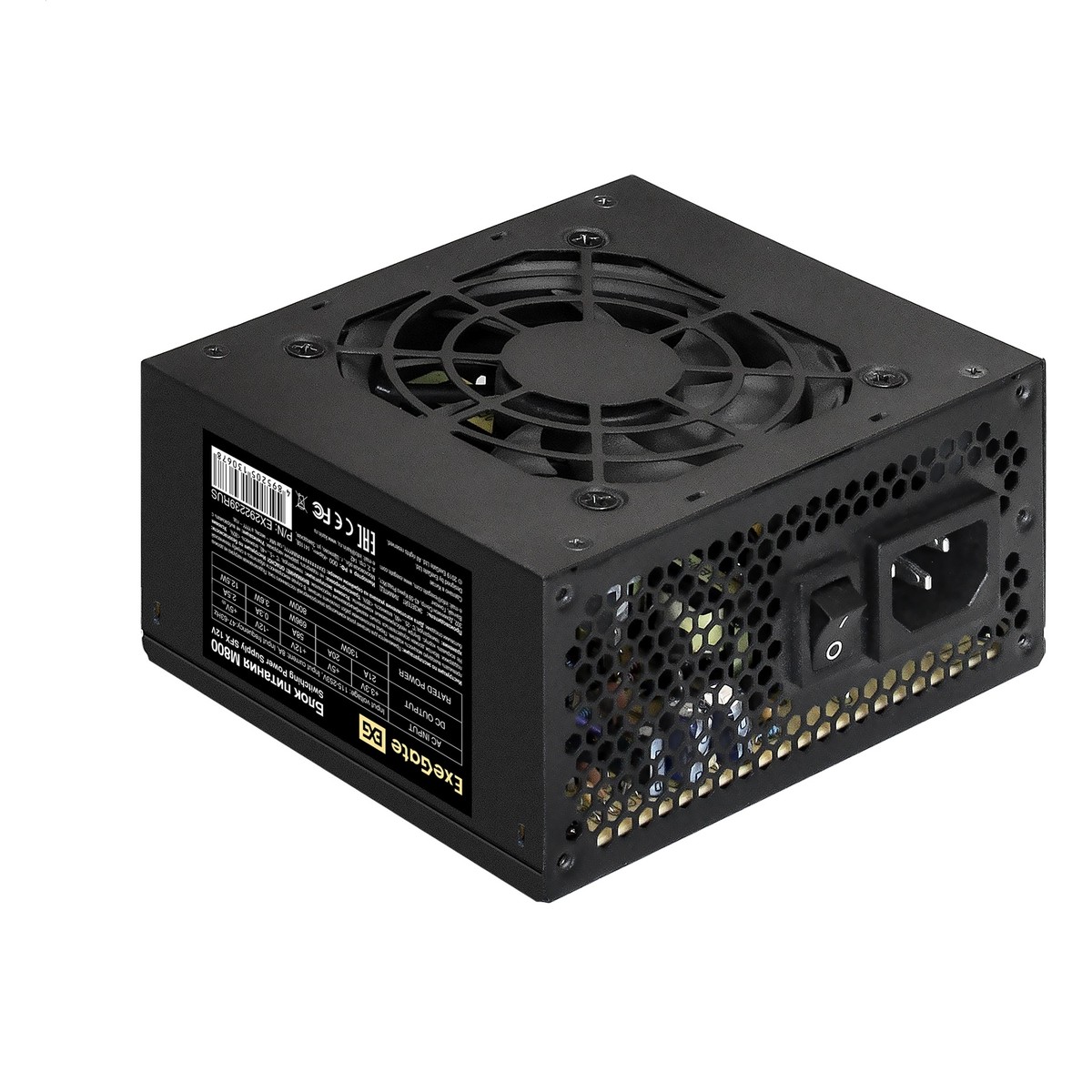 Блок питания 800W EXEGATE M800 — общий вид корпуса
